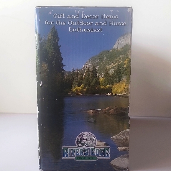 NIB. River Edge Products. Antler Salt & Pepper & Napkin Holder Set. - Picture 3 of 4